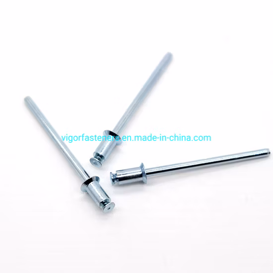 Galvanized Countersunk Head Blind Rivet Steel Rivet Blind Pop Rivet Zinc Plated Self Piercing Rivet