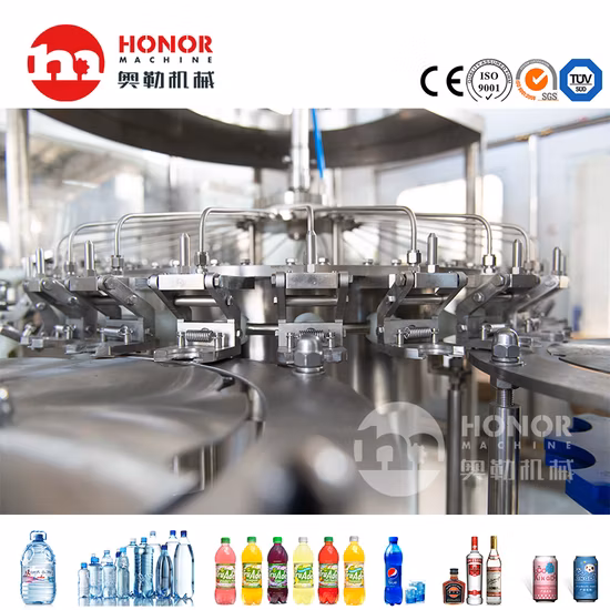 Bottled Gas Beverage Beer Stainless Steel Packaging Integration Automatic Production Line