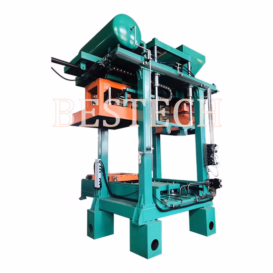 Foundry Cold Box Core Shooter Automatic Production Line Amonia Gas Blow Type